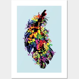 Colorful Peacock Feather Posters and Art